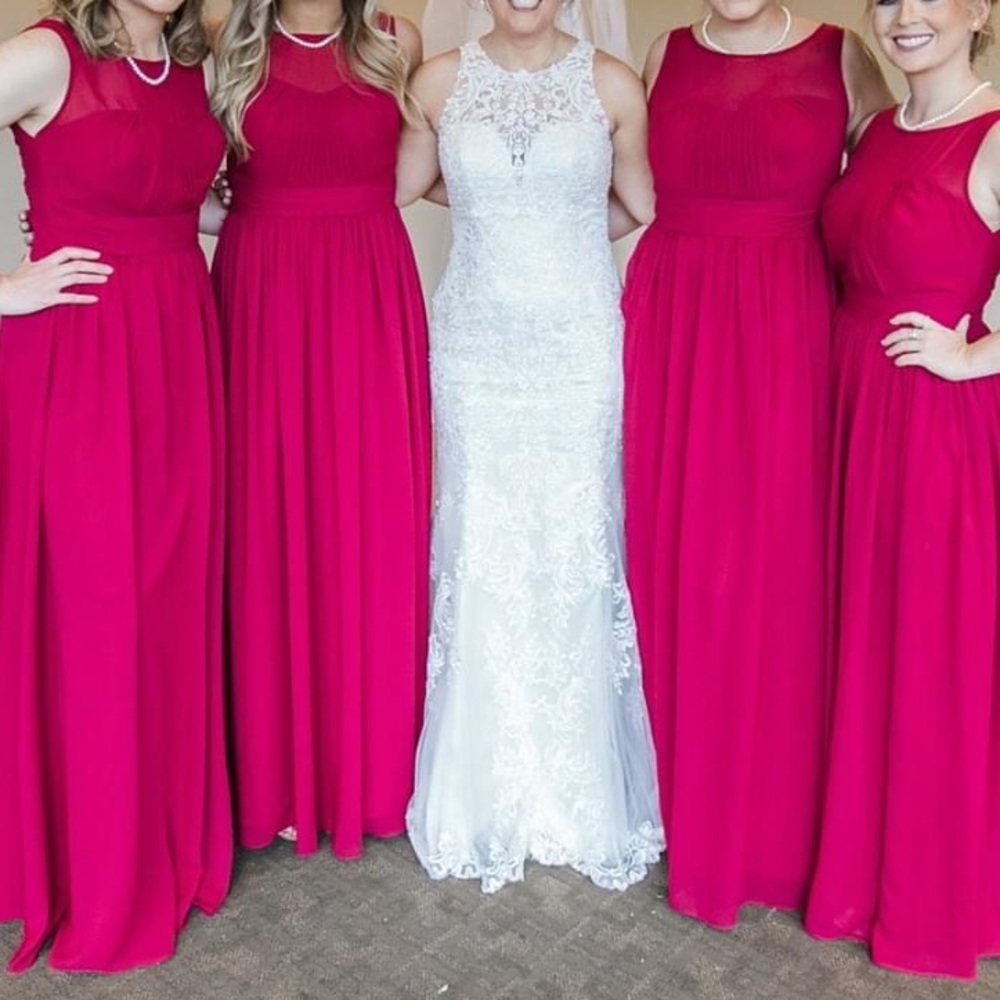 Burgundy Bridesmaid dress